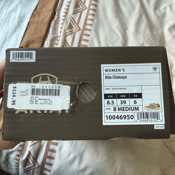 Ariat Colorful Striped Sneakers with Turquoise Accents - Picture 5 of 7